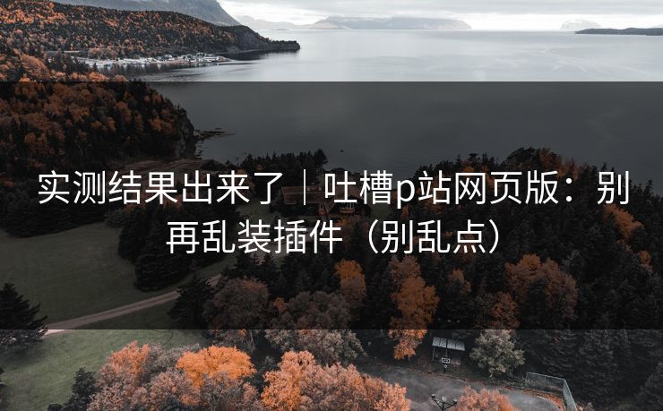 实测结果出来了｜吐槽p站网页版：别再乱装插件（别乱点）